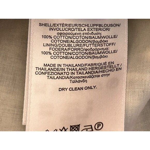 Brooks Brothers Red Fleece Periwinkle Cream Embroidered Floral Dress Size 4 NWT - Picture 6 of 6